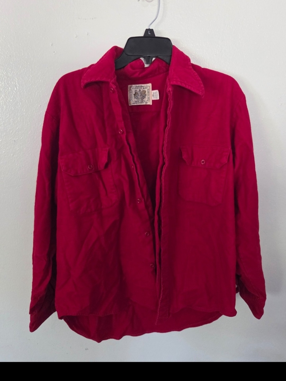Herter's Hudson Bay Red Corduroy Button-Down Shirt